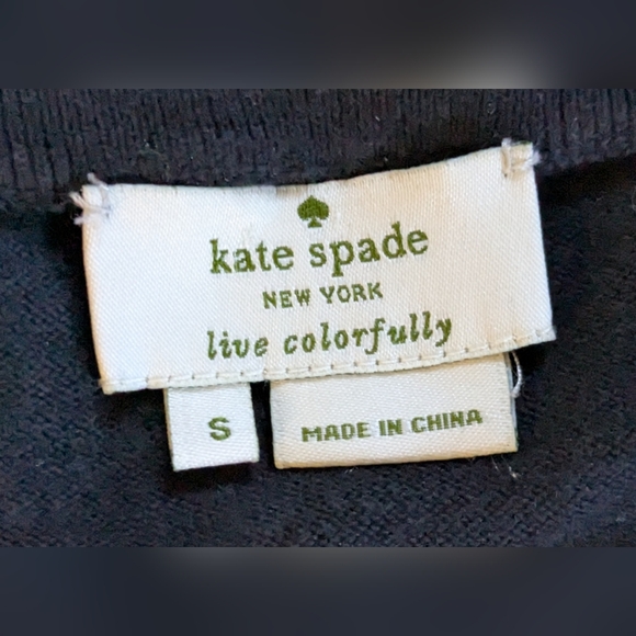 Kate Spade 100% cotton beaded cardigan - Picture 4 of 8